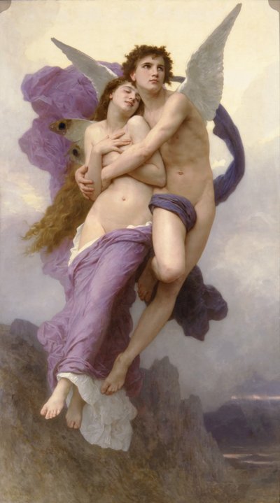 De ontvoering van Psyche door William Adolphe Bouguereau